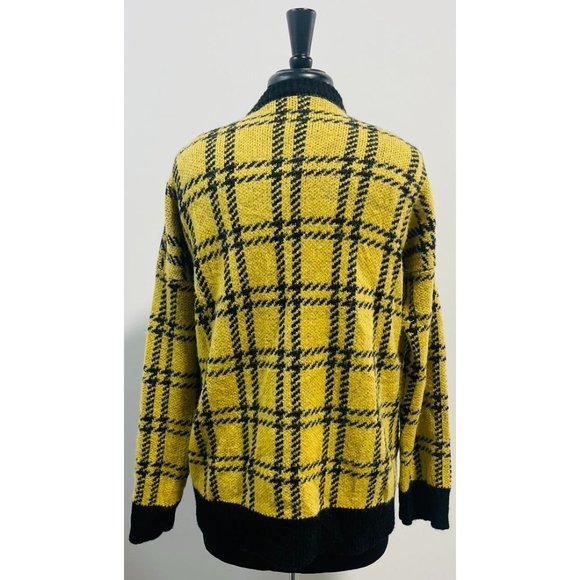 ALESSANDRA RICH Metallic Checked Knitted Cardigan - Picture 5 of 9